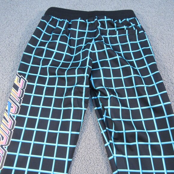 Adidas x Jeremy Scott JS Rally TP Pants XS – Black Grid Graphic Track Pants - Picture 6 of 12